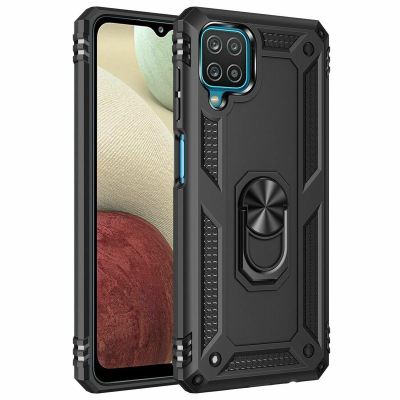 Samsung Galaxy S21 / S21+ / S21 Ultra / S21FE Tough Armor Shockproof Case with Ring/Stand - Black / Blue / Red Accessories Magnetic Metal Protection Smartphone Cellphone Cover Phonecase Protective Casing Handheld Devices Holder Detachable 8