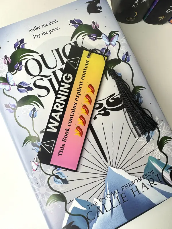 This Book Contains Explicit Content Bookmark. Acrylic Bookmark 1
