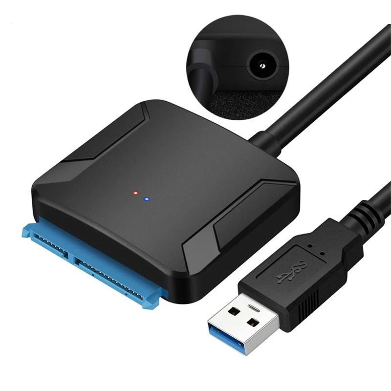 2x SATA to USB 3.0 2.5/3.5 inch HDD SSD Hard Drive Disk Converter Cable Adapter UK 6