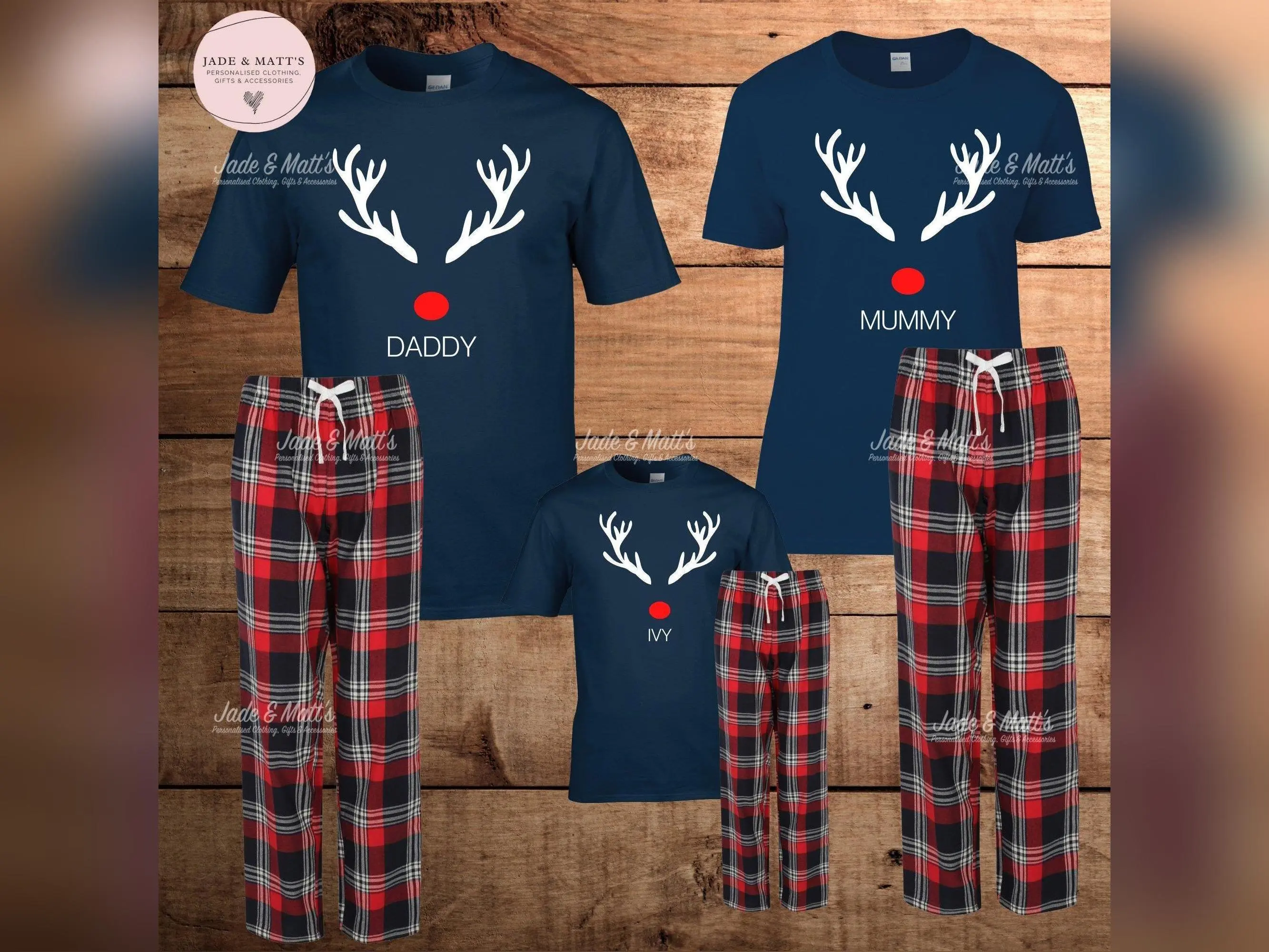 Family Christmas Pyjamas | Personalised Pjs | Matching sets
