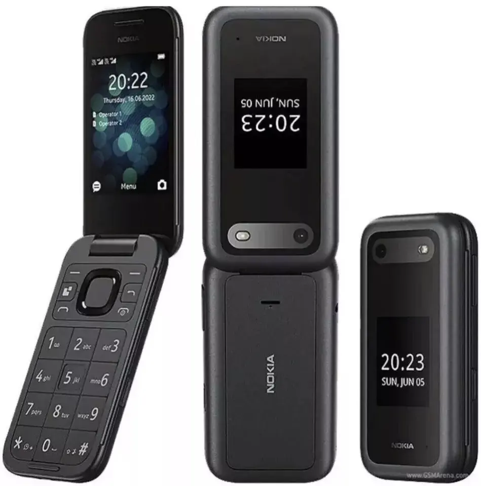 Nokia 2660 Flip - UK Model - Dual SIM - Black - 128MB - 48MB