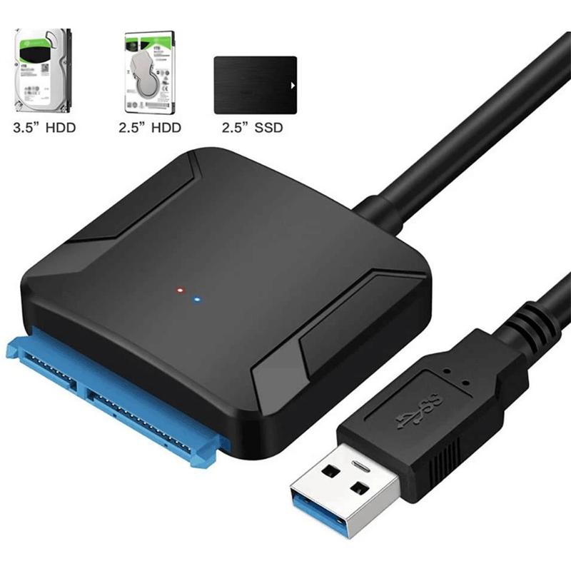 2x SATA to USB 3.0 2.5/3.5 inch HDD SSD Hard Drive Disk Converter Cable Adapter UK 4