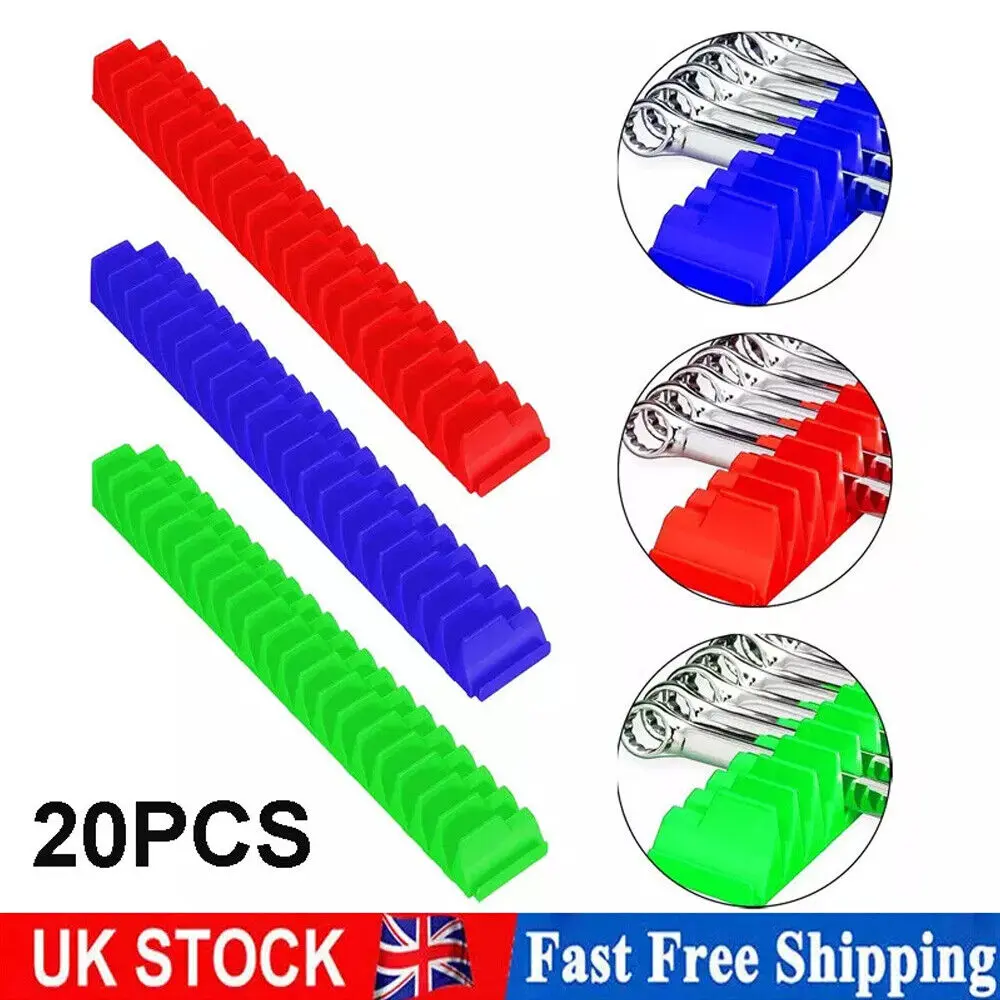 New 20PCS Magnetic Wrench Organizer Widget Portable Tool Storage Shelf Practical