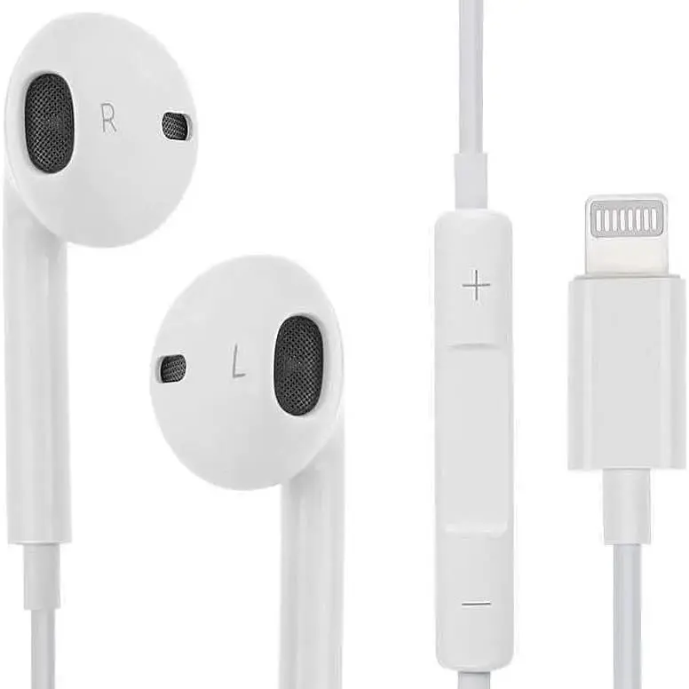 Wired Hi-Res Extra Bass Earphones with Microphone, Compatible with iPhone 14 Pro Max/13/12/Mini/SE/11/XS Max/X/XR/8 Plus/7 - Electronic, Headset 0