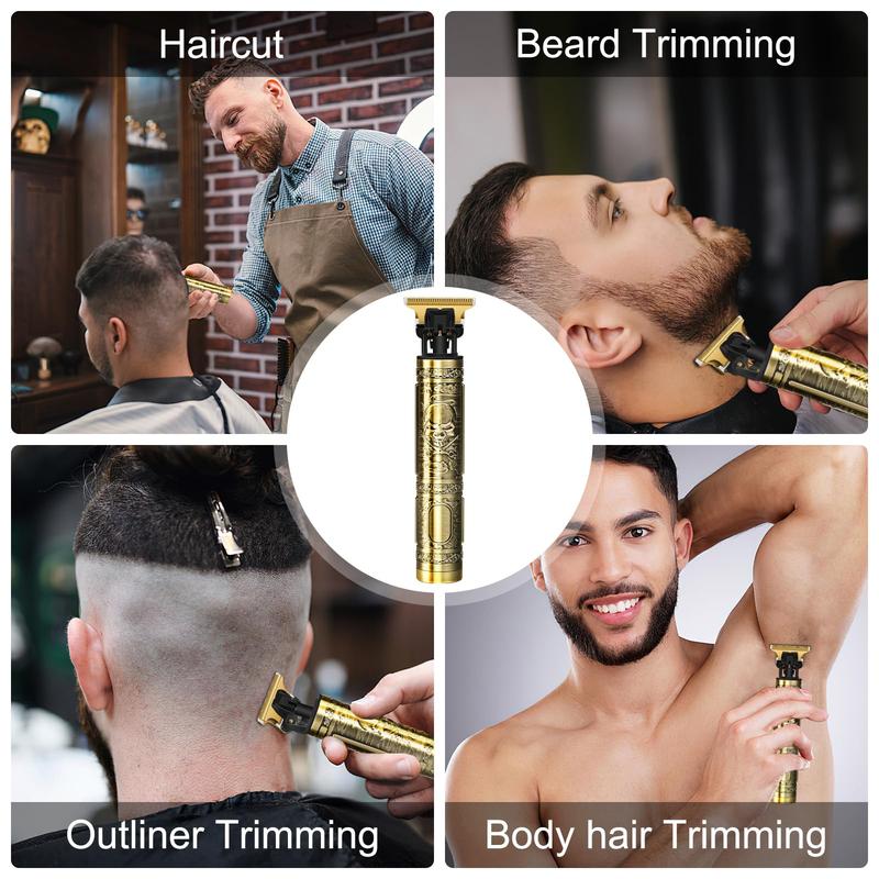Hair Clippers Men, Beard Trimmer for Men, Rechargeable Hair Trimmer with 4 Limit Combs, Beard Grooming Kit for Barbers Haircut, USB Type-C Charging, Professional Hair Trimmer Gifts for Men 4