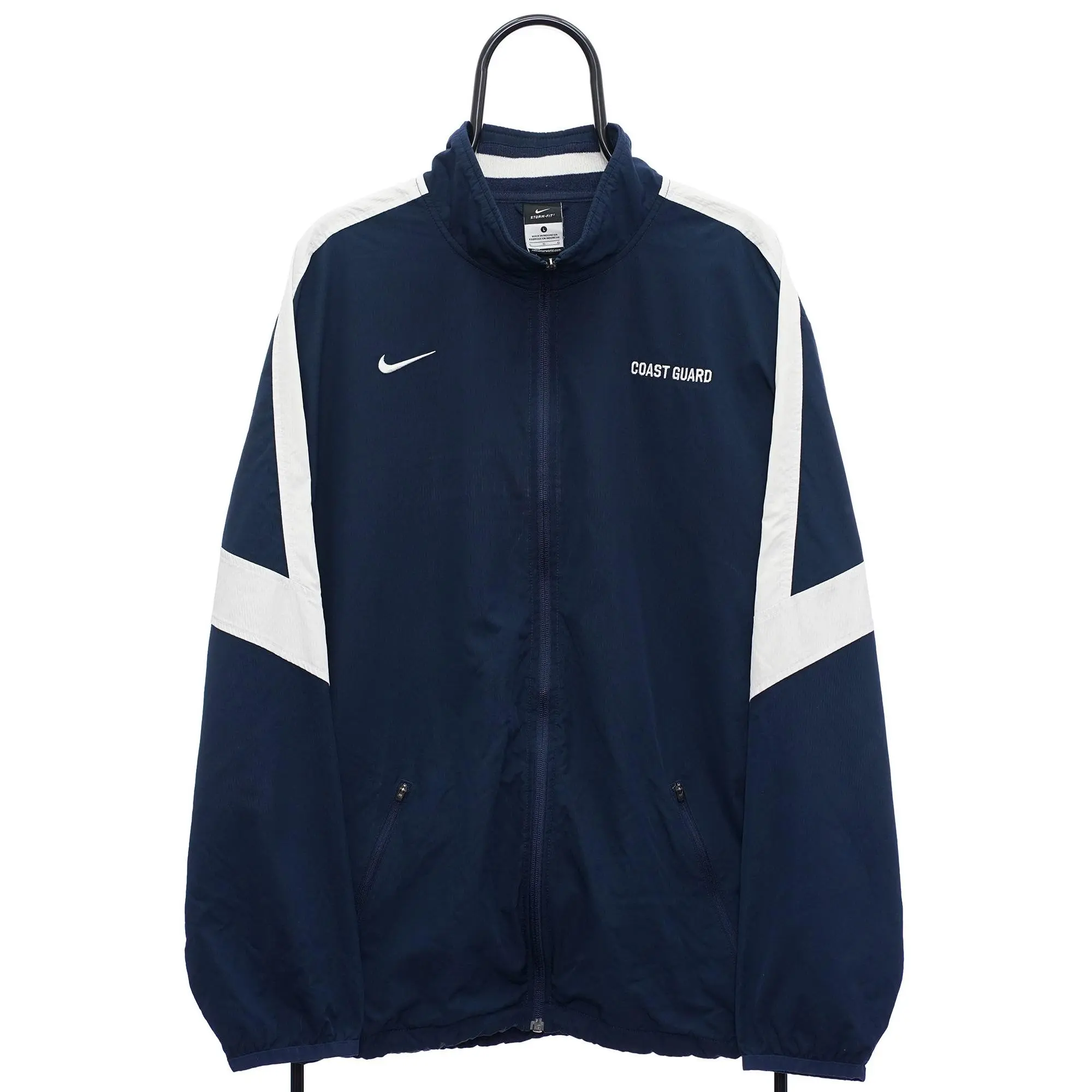 Vintage Nike Coast Guard Navy Windbreaker Jacket