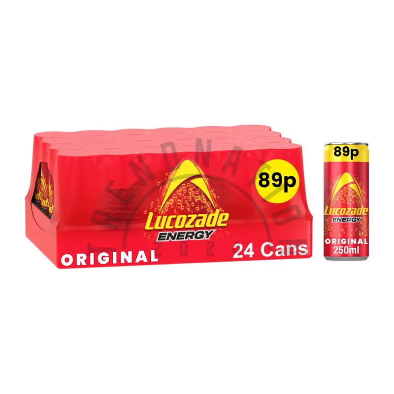 Lucozade Alert Energy Drinks | 24 Pack (24 x 250ml) Cans | Mango Peachade, Ultimate, Orange & Original | Sports Beverage 4