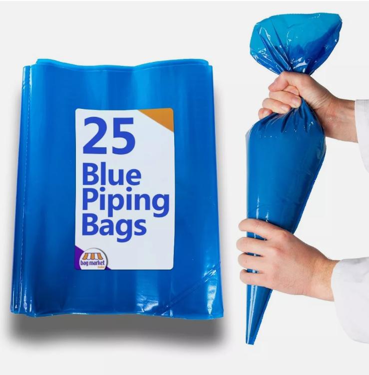 Product Introduction of Blue Disposable Icing Piping Bags 21" Large Heavy Duty Mash Savoy Cake Non Stick pipingbag - Home & Kitchen Supplies - Bakeware Bakeware 6