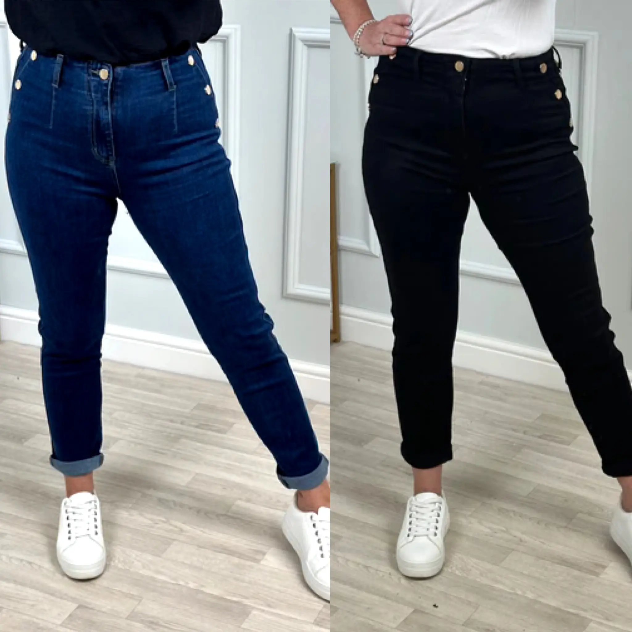 G Smack Button Stretch Mom Jeans sizes 10-20 for Women's Bottom Wear - Womenswear denim