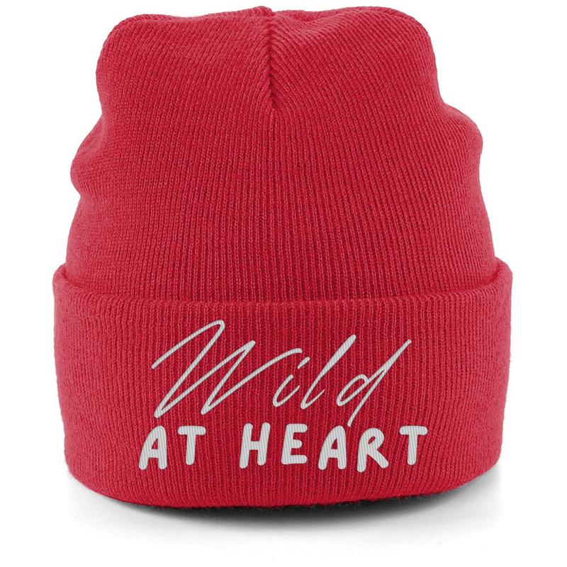 Kids Embroidered Cuffed Beanie Wild At Heart 3