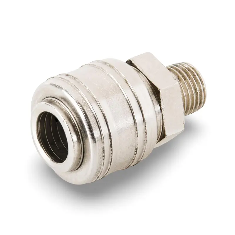 Euro Air Line Fitting Quick Release For Compressor Hose 1/4" BSP Male Thread 2