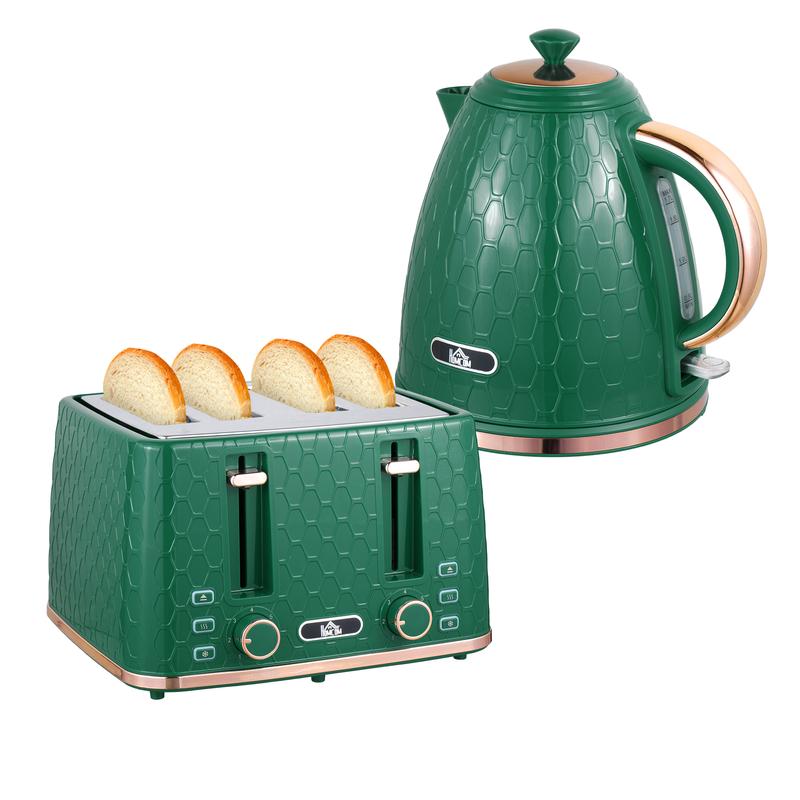 Fast-Boil Kettle & 7-Level Toaster Set Green 0