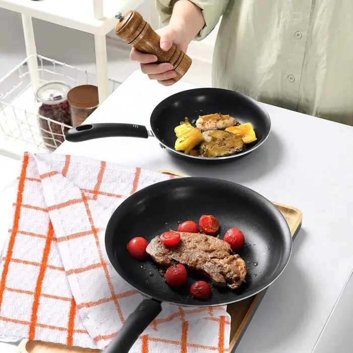 Say9 Terry Tea Towel, Regular Size Terry Tea Towel 100% Cotton Assorted Colors Kitchen Cleaning Absorbent 4