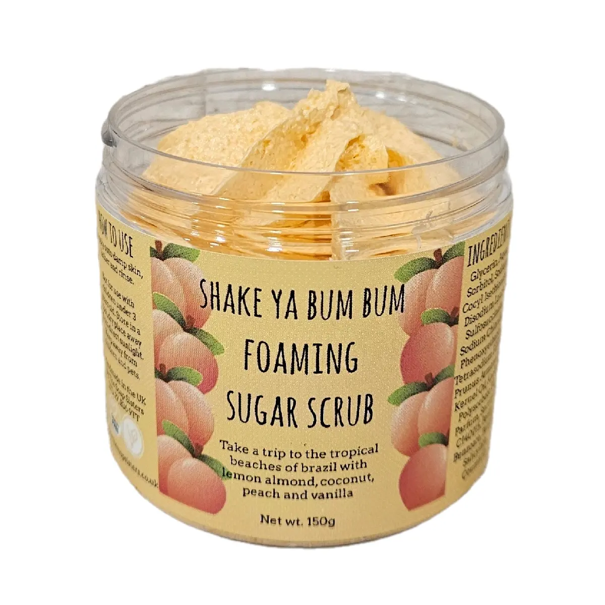 Shake Ya Bum Bum Foaming Sugar Scrub-150g