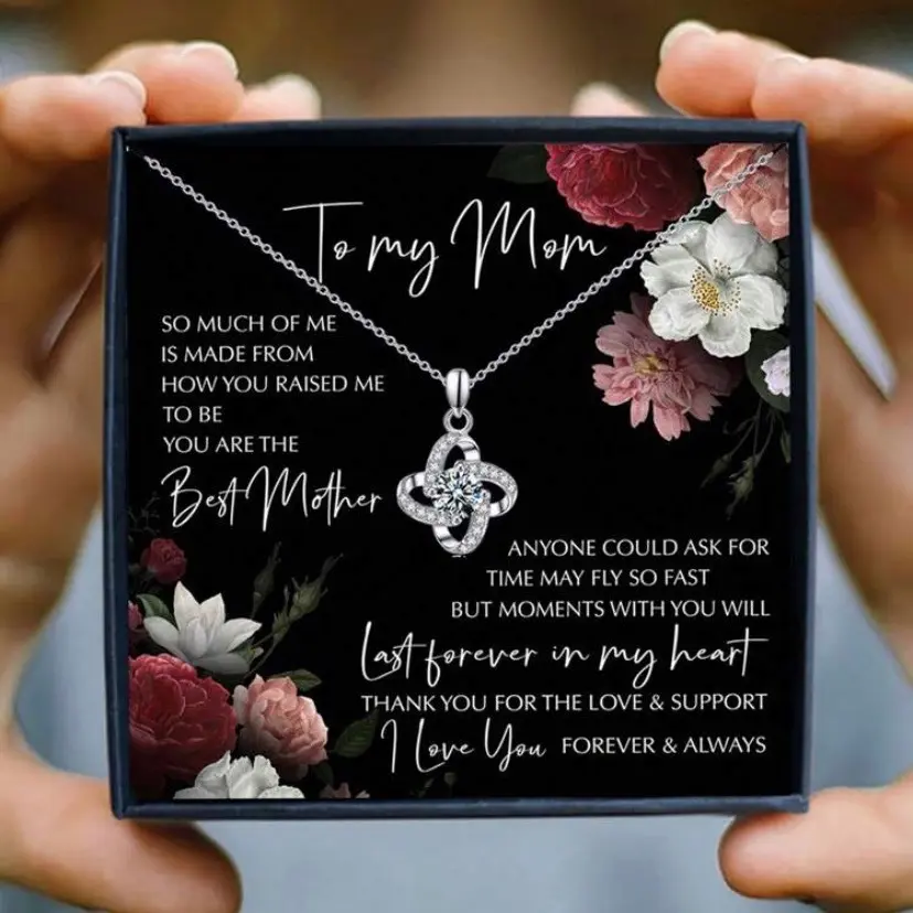 Wrapped appreciation mom gift necklace