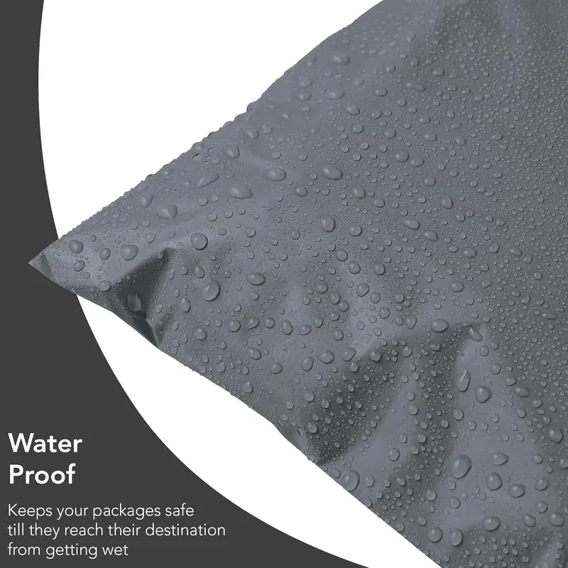 50 Mixed Grey Parcel Bags, 5 Sizes, 10 Each, Self Seal Small to Large Mailing Bags stationery  school 6