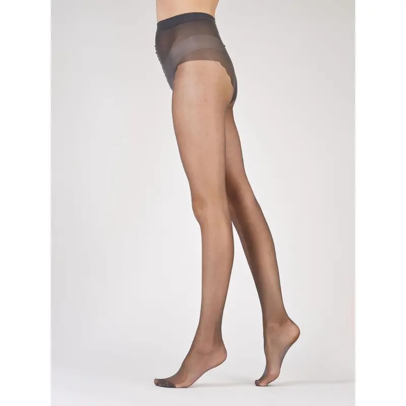 Nylons 10 Denier Gloss Tights - Barely Black Fit Womenswear 2