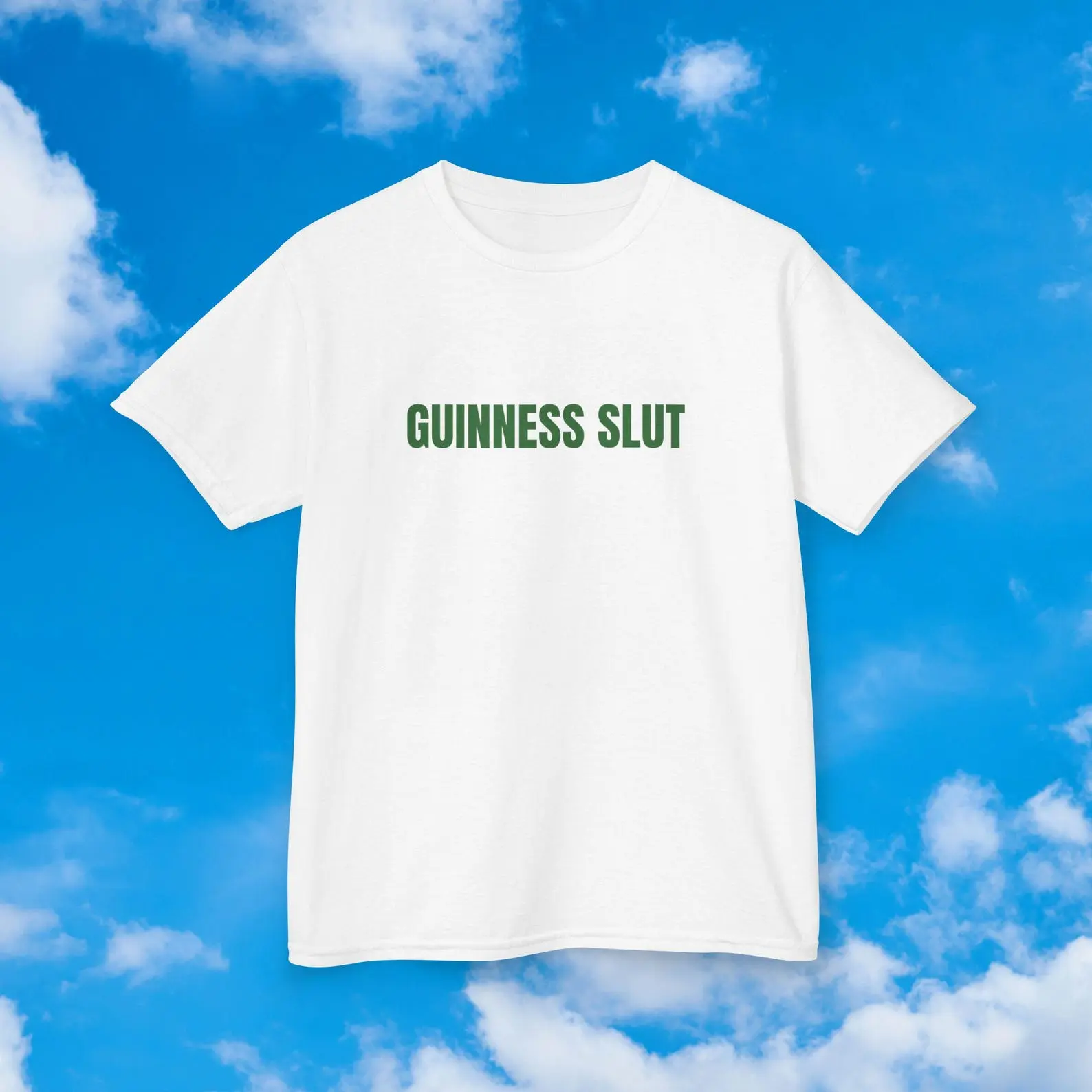 Guinness slut 90's baby tee | St Paddy's Day Baby tee | Trendy Iconic Baby Tee | St Patrick's Day t-shirts | y2k style 90s baby tee Comfort Cotton Fabric Fit Top Womenswear