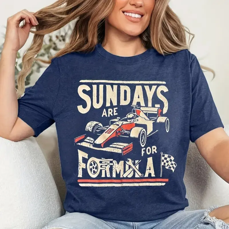 Sundays Are for Formula Racing T-Shirt, Vintage-Style F1 Fan Tee, Sundays Are for Formula Tee, Retro Racing Shirt 2