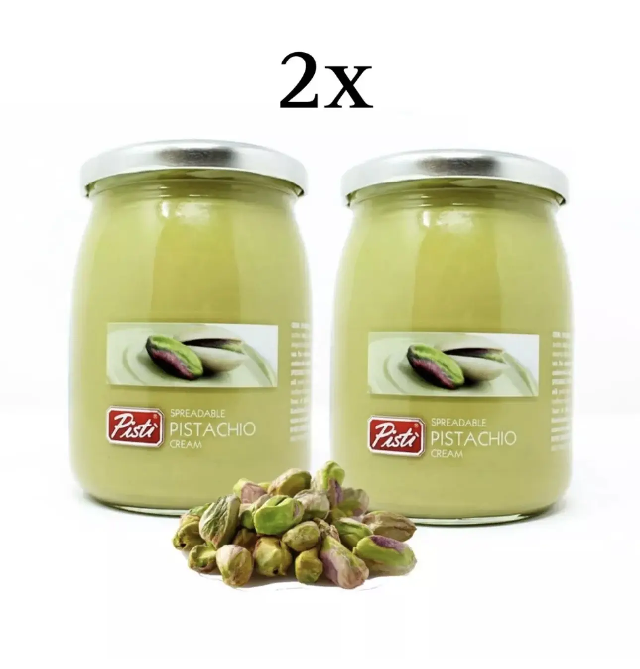 Pisti Spreadable Pistachio Cream 600g | Irresistible Luxurious Pistachio Goodness | Creamy Indulgence for Desserts, Snacks & More Sweet Flavor Dip