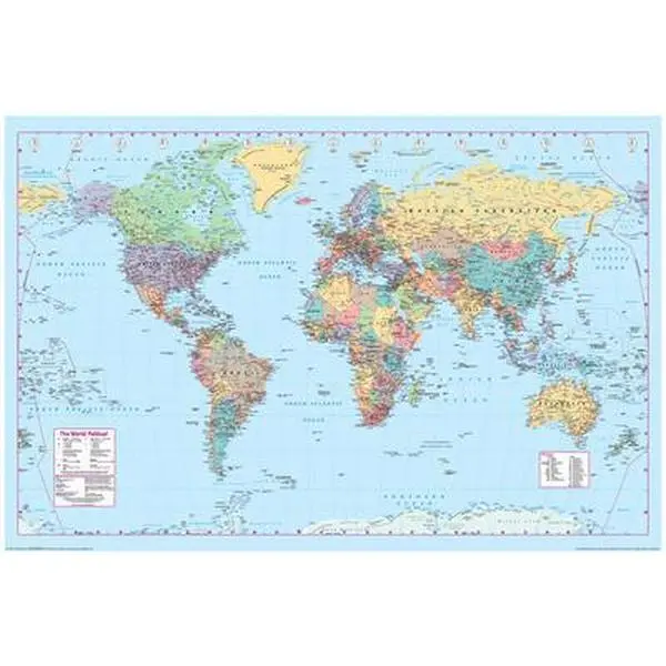 World Map 2 Poster | High Quality Poster | Wall Art | Decor | Gift For Fan 0