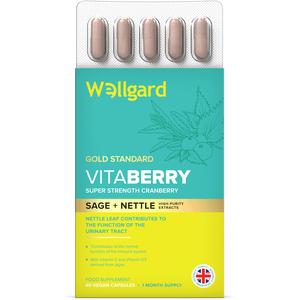 Wellgard Vitaberry, Cranberry Supplements for Women, Super Strength Cranberry For Urinary Tract Health, Cranberry Supplement, Cranberry Capsules