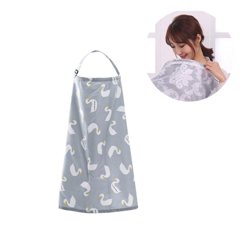 Breastfeeding Out Shawl - Pure Cotton, Cartoon Animation, Simple Style, Adjustable Buckle, Matching Storage Bag 2