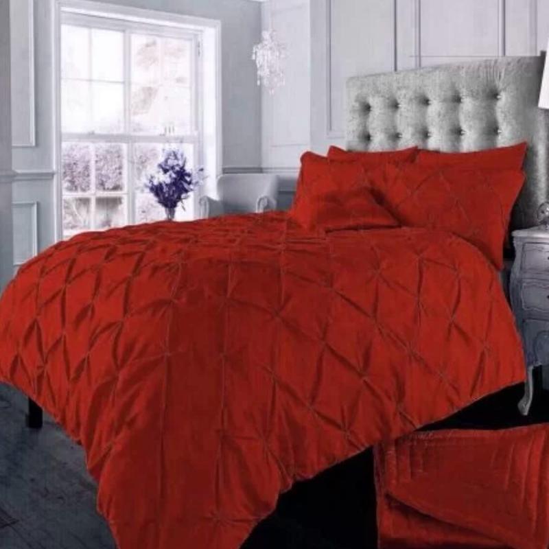Alexander duvet covers for bedding Alexander PinTuck Quilt Duvet Cover with Matching Pillow Case Reversible Comfortable Bedding Set Home Decor 1