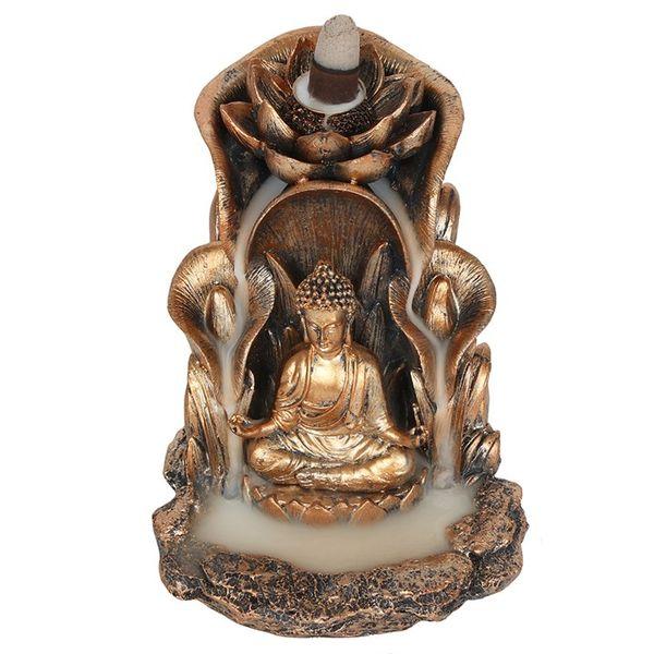 Bronze Buddha Backflow Incense Burner 1