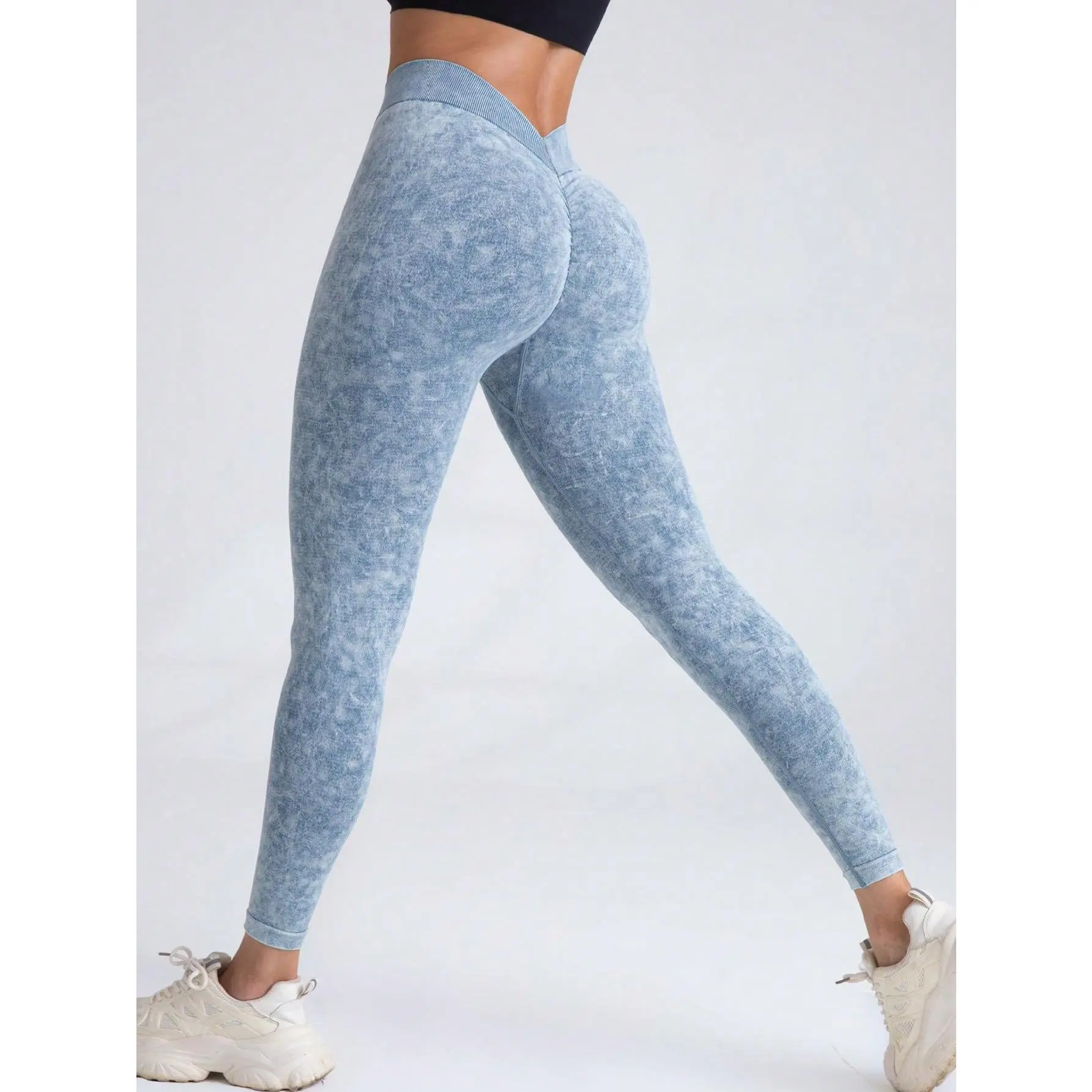 High-Waist V Back Scrunch Butt Lifting Yoga Pants, Seamless, Stretch Fabric, Active Wear Leggings For Women, Gym Fitness Trousers[S12] stretchy  jeans  women stretchy  jeans  women cute  workout  outfits viral  tshirt scrunch  gym  leggings  pants hiking