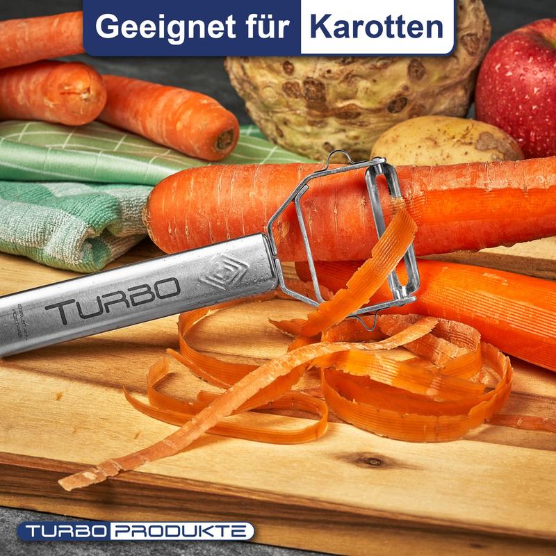 Product Introduction of Stainless Steel Peeler, 3-in-1 Function for Fruits and Vegetables, Pendulum Blade for Left & Right Handed, Multicolor 15