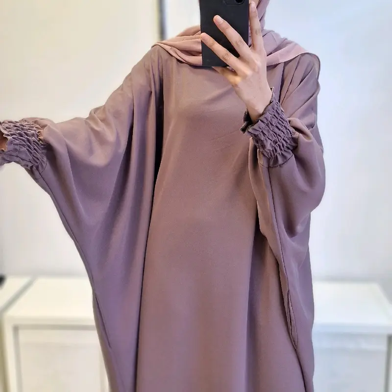karima butterfly abaya Plain 3