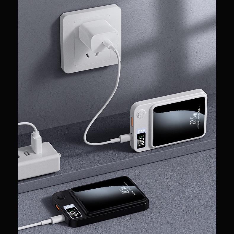 Magnetic Wireless Mini Power Bank 10000mAH with Fast Charging and Battery Level display,MagSafe Powerbank,External Battery Accessories,Compatible for Phones, iPad,Headphones,Multiple Devices Charging,Charing Mobile,Charger,Portable Charger,Gift Ideas 3