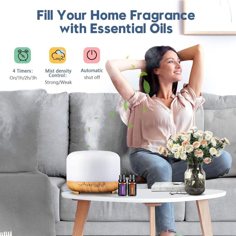 XMAS GIFT 500ml Oil Diffuser HUMIDIFIER - 4 in 1 Aromatherapy, Humidifier, Night Light 1
