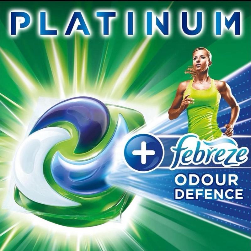 Ariel Platinum PODS Laundry Detergent Capsules - 52 Washes, Touch Of Febreze Odour Defence, Extra Stain & Odour Removal - Household capsule 4