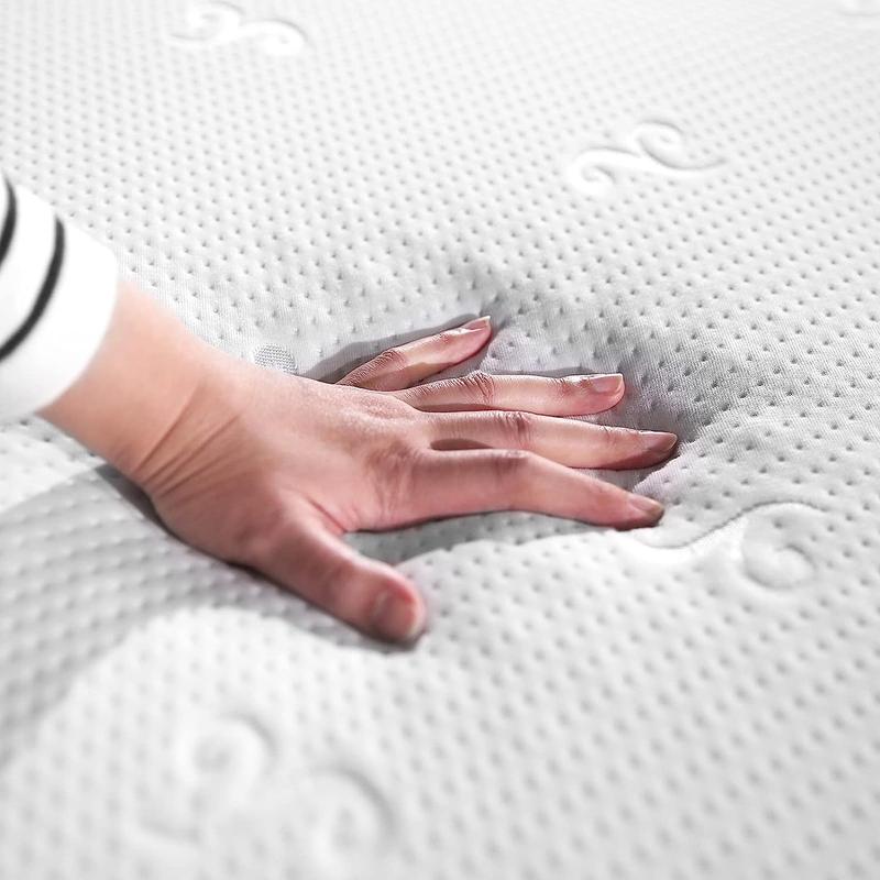 Mattress 6.29 inch/16 cm Memory Foam with Anti Mite Breathable Knitted Removable Zipper Cover Medium Soft 3