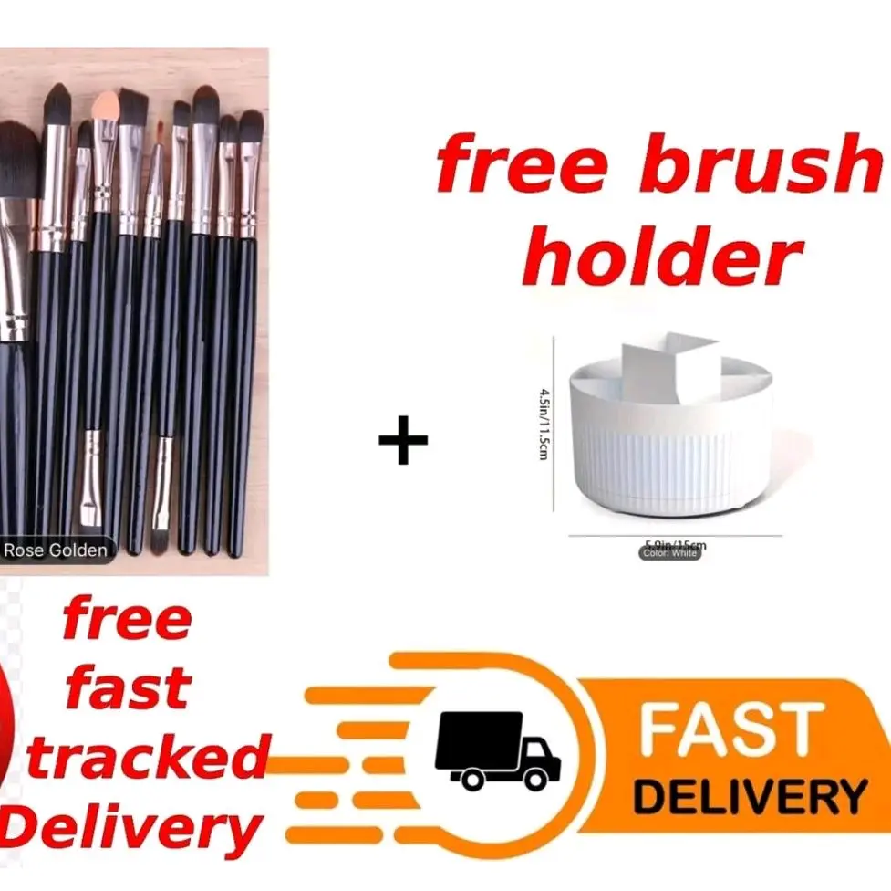 20 Piece Professional Eye Makeup Brush Set with Free Brush Holder - Cosmetic Tools