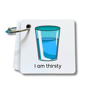 Communication Cards, 60 PECS for Basic Communication, Special Needs, Autism, Toddler, Hospital Cards, Non Verbal Speech therapy, Senior