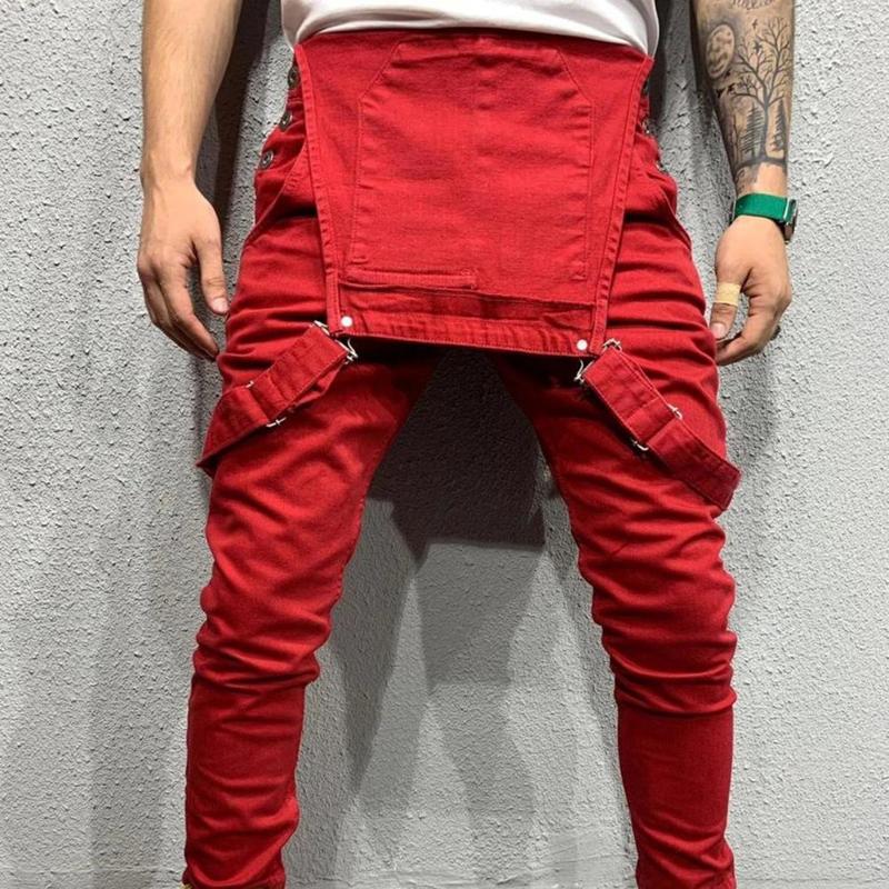Product Introduction of Streetwear  Casual Full Length Mid Rise Cargo Jumpsuit Men Men Overalls Mid Rise   for Daily Wear 12