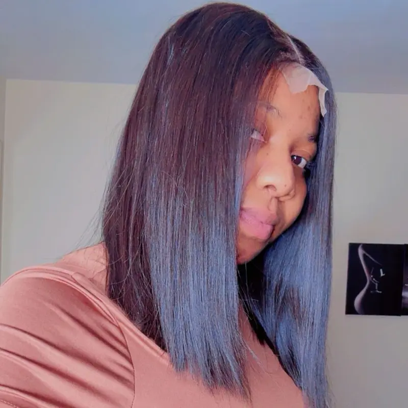 Born straight 12 inches black closure. 3