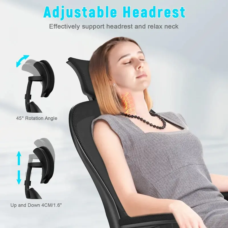 Ergonomic Adjustable Gaming Chair: Ideal for the Home, Office or Gaming Setup 4