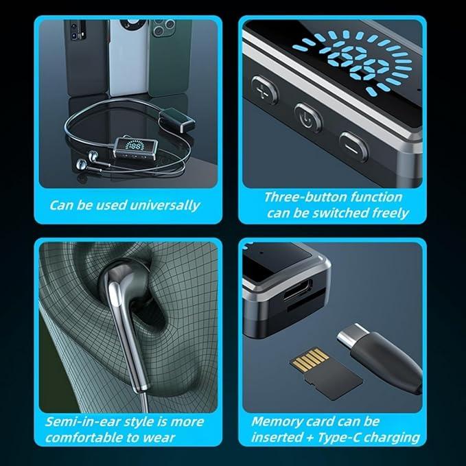 Wireless Sound Card Live Broadcasting Audio,Earphones HOT Bluetooth H7T3 Free Shipping Headphones Waterproof Neckband Noise Cancellation Streaming Charging Headset Electronic Earbud 3