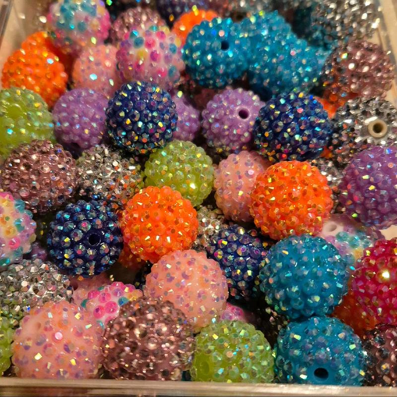 rhinestone beads (5 in a pack) 1