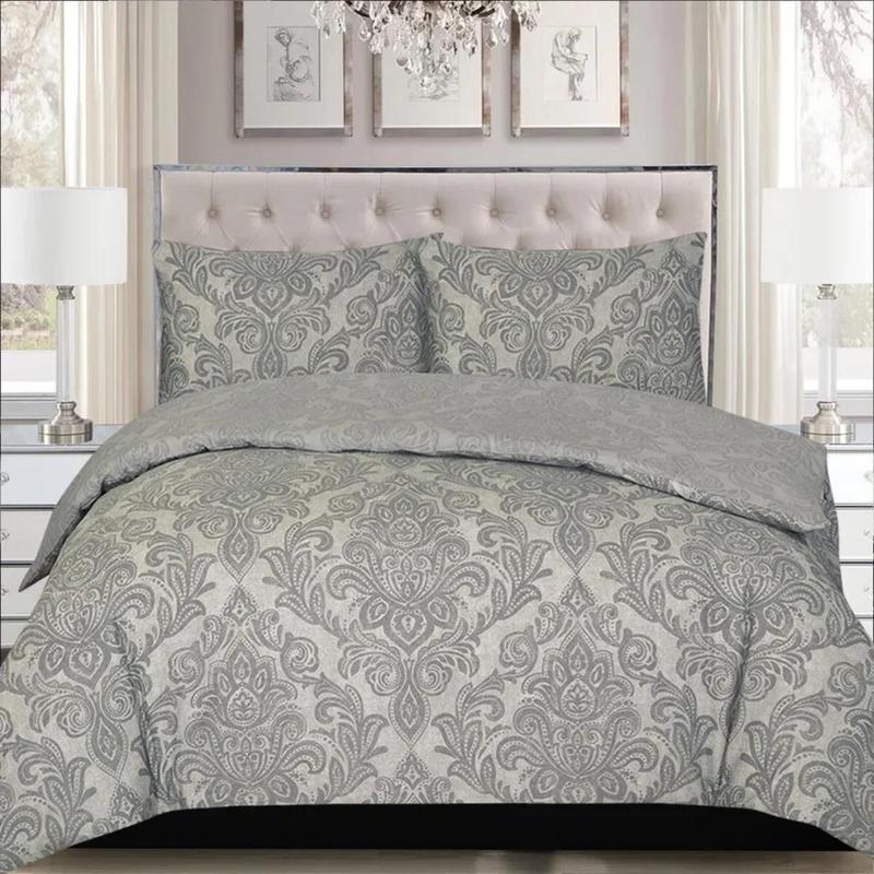 100% Rich Cotton Duvet Quilt Cover Bedding Set Double King & Super King Size 0