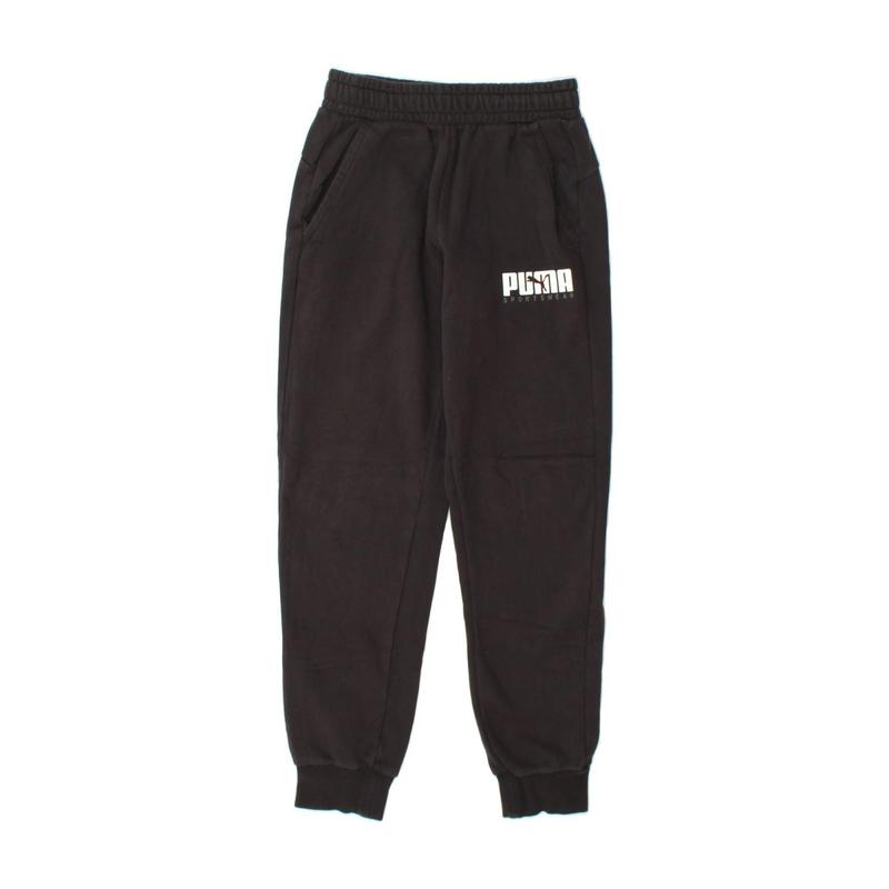 Pre-Owned Vintage PUMA Mens Graphic Tracksuit Trousers Joggers XS Black Cotton 1