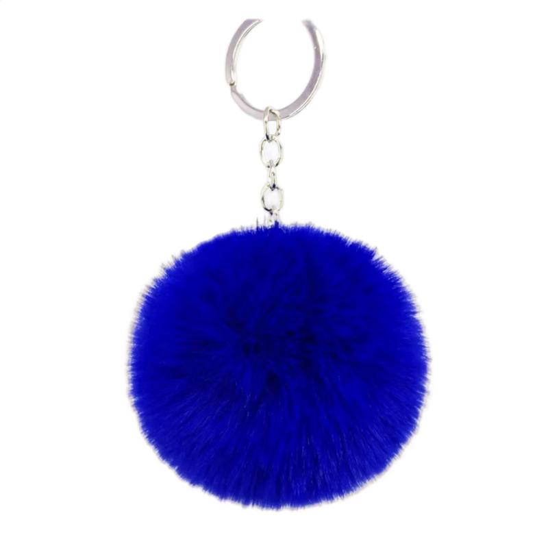 Furry Pom Pom Keychain Accessory - Stylish and Fun Keychain for Your Keys or Bag 1