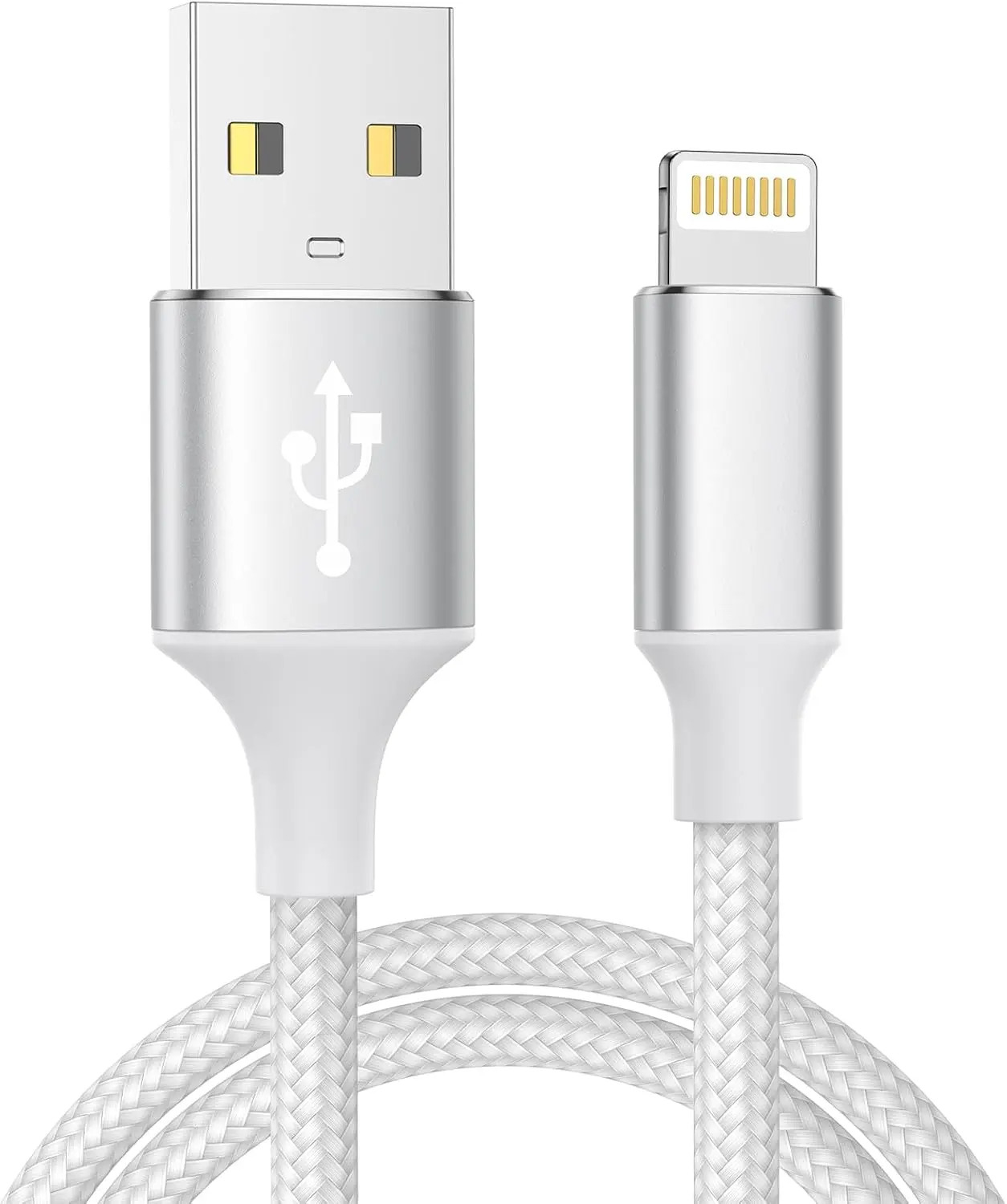 iPhone Charger Cable 2M, MFi Certified Lightning Cable Fast Charging iPhone Cable Lead Nylon Lightning to USB Cable for iPhone 14 13 12 11 Pro Max XS XR X 8 7 6 Plus 5 SE