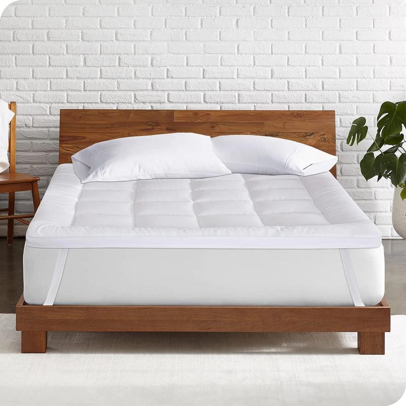 MH Home Hotel Quality Mattress Topper 10cm Deep Thick Breathable Soft Washable Single Double King All Three Sizes 4