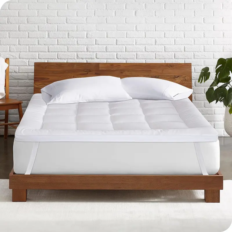 MH Home Hotel Quality Mattress Topper 10cm Deep Thick Breathable Soft Washable Single Double King All Three Sizes 4