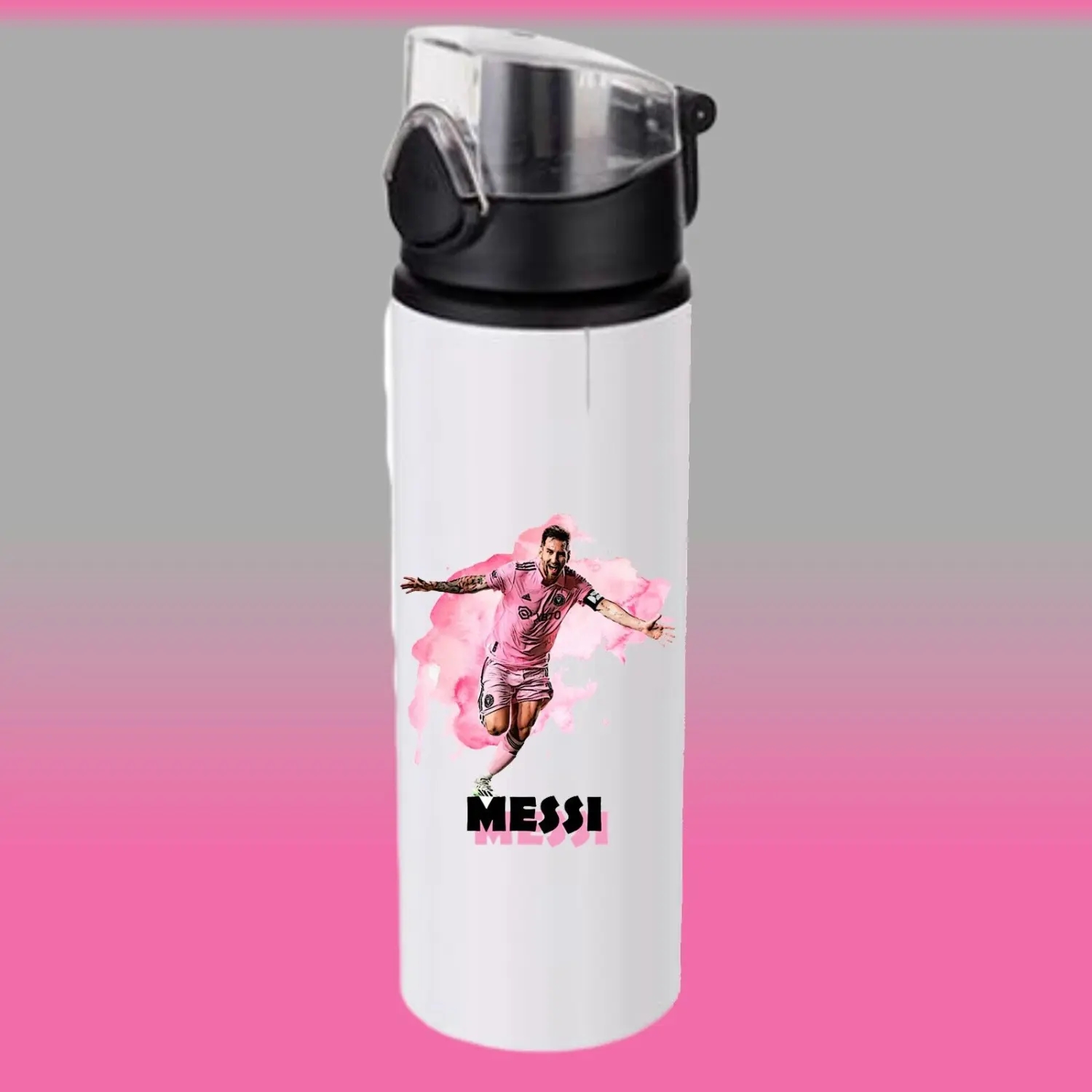Lionel Messi aluminium water bottle, gym, office, school, football, sports, gift drinks